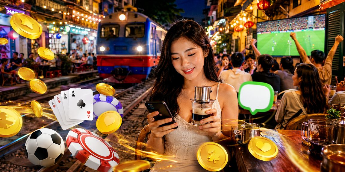 Người chơi Hà Nội đọc điều khoản khuyến mãi tại quán cà phê trước khi kích hoạt ưu đãi